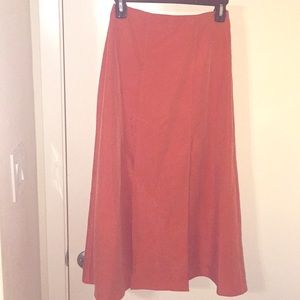 ASOS dark orange two slipped skirt